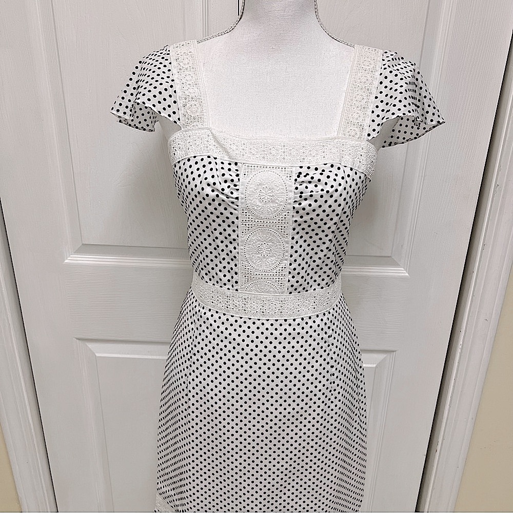 Moda International/ Victoria’s Secret | Black & White Polka Dot Dress | Size 8